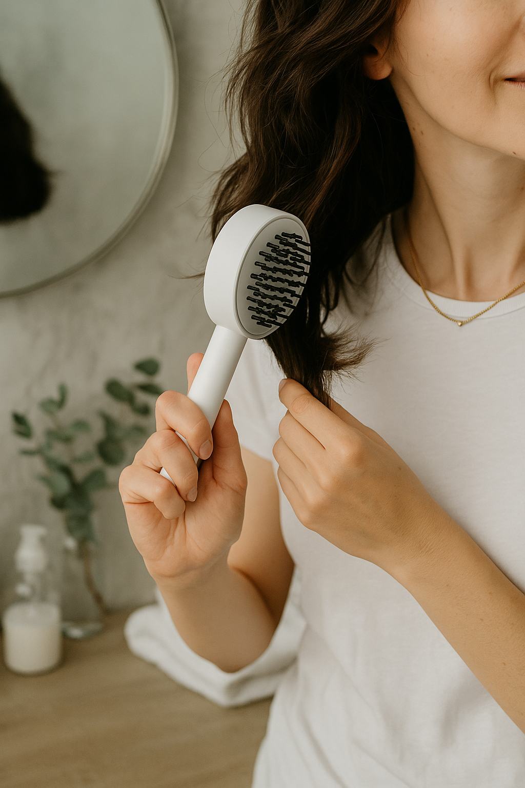 Selvrensende hårbørste